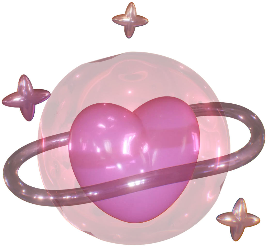 planet with heart